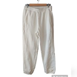 NIB Naked Wardrobe Winter White Oversized Joggers Size Small